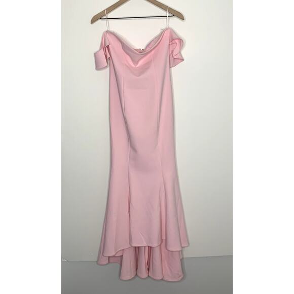 Revolve Likely Sunset Off-the-shoulder Petal Pink Dress Womens New Size 6 - Picture 2 of 16